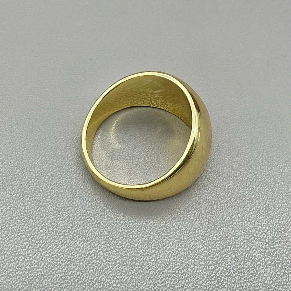 Gorjana Ring Gold Plated Dome Band Ring Size 7.5 Minimalist Statement